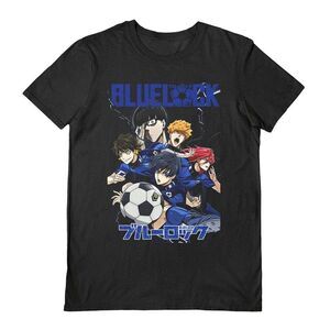 Blue Lock Unisex Adult Team In Chains T-Shirt / Black